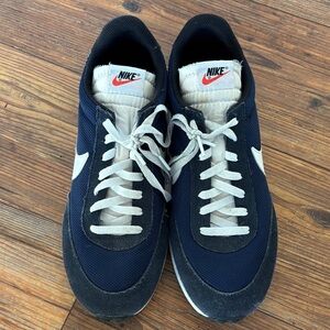Nike Dark Blue and White Athletic Shoes